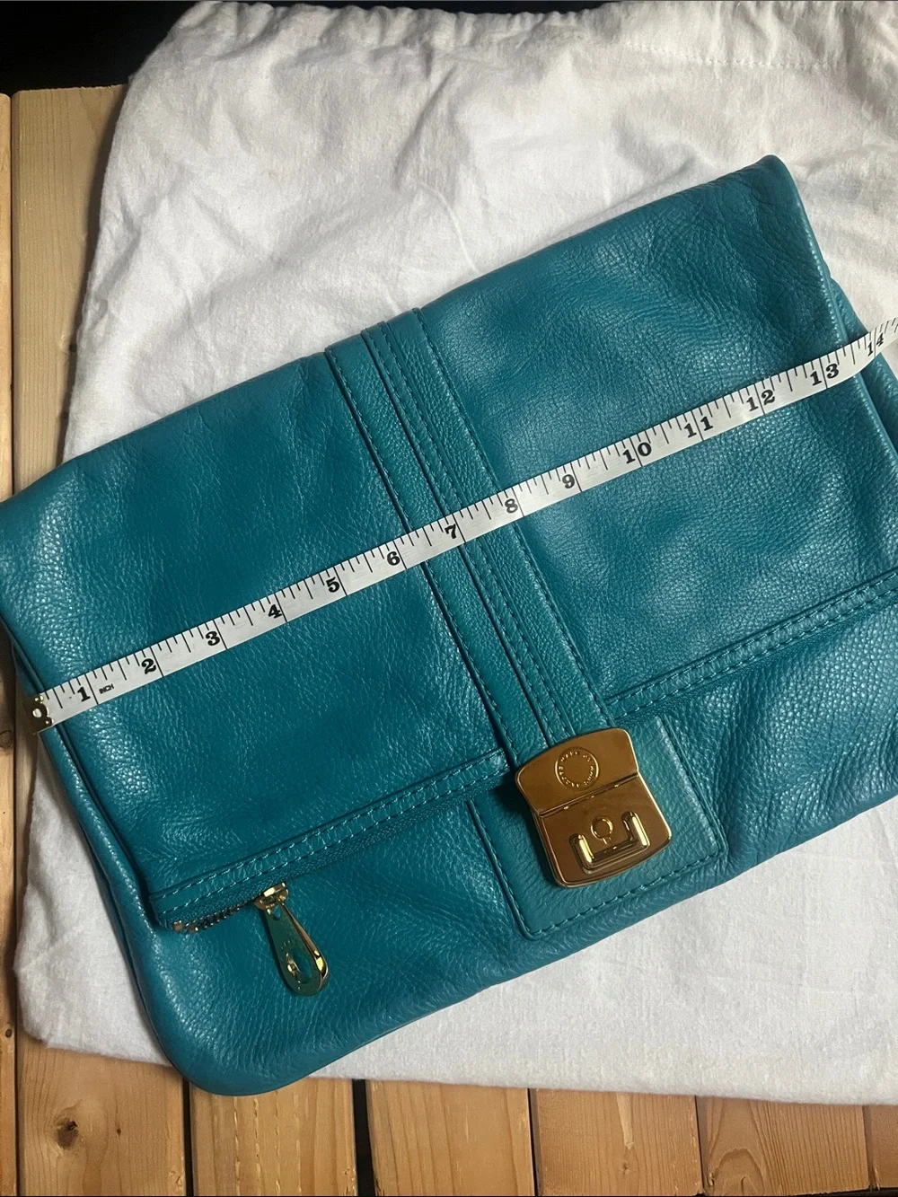 Marc by Marc Jacobs Fold-Over Clutch with Gold Hardware